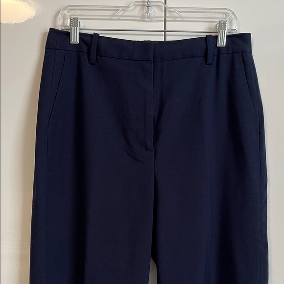 FRANK & OAK NWOT Classic Navy Blue High Rise Lined Trouser Pants, Size 12 - Picture 4 of 10